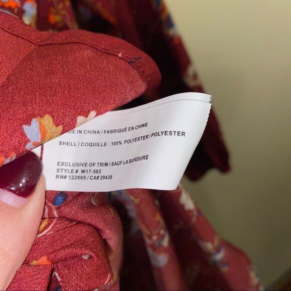 ALTAR’D STATE floral front keyhole flowy tunic M - Picture 4 of 4